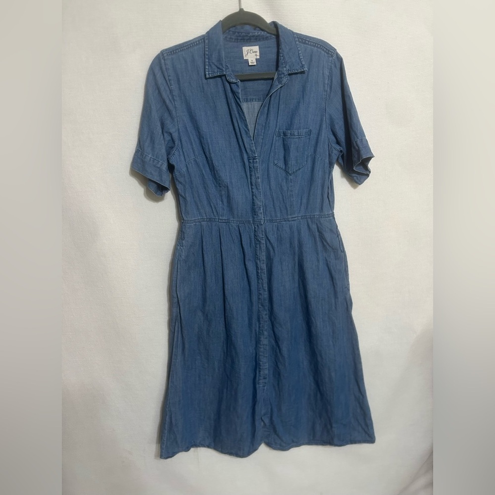 J.crew denim midi dress